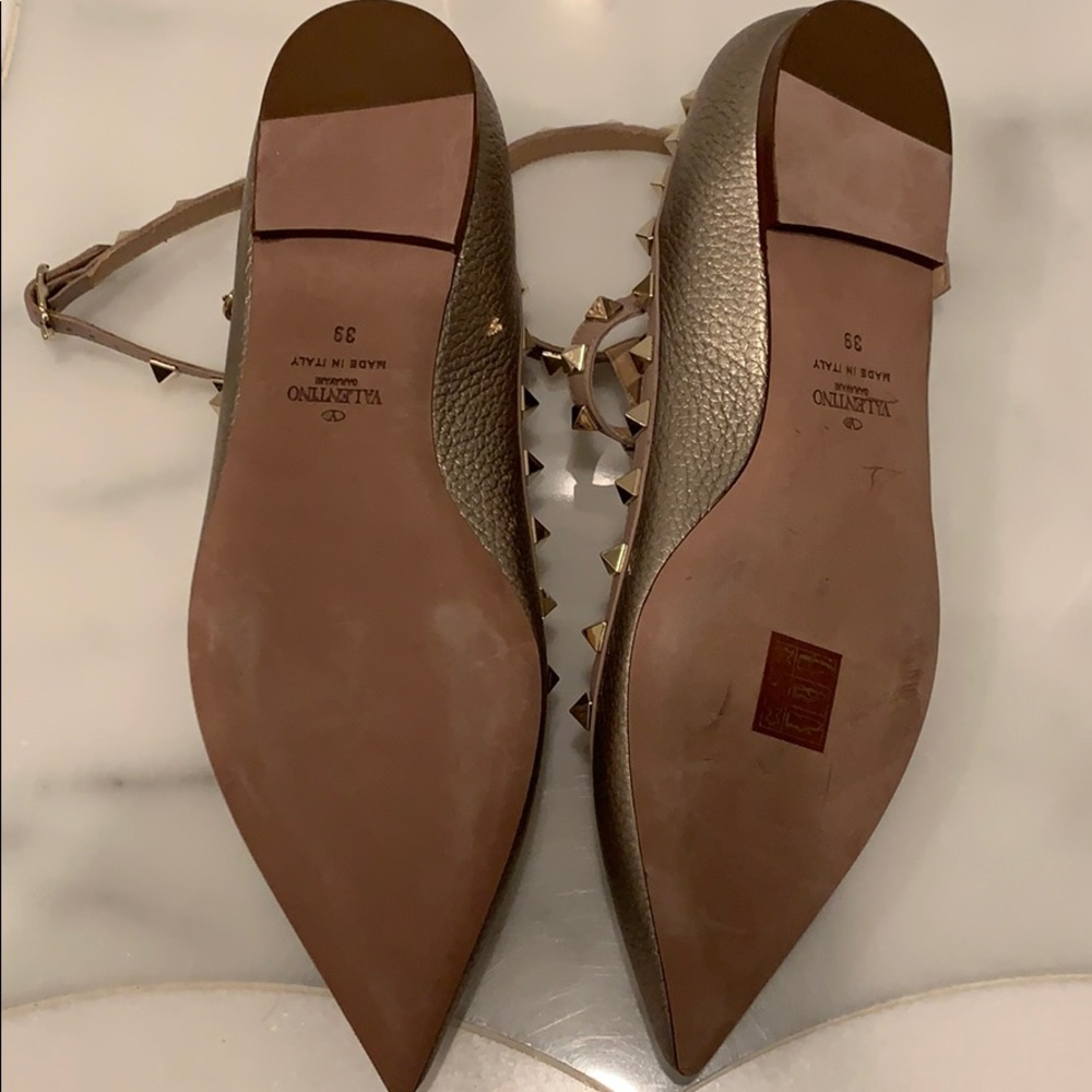 Valentino Rockstud Cage Ballet Flats - Picture 7 of 11